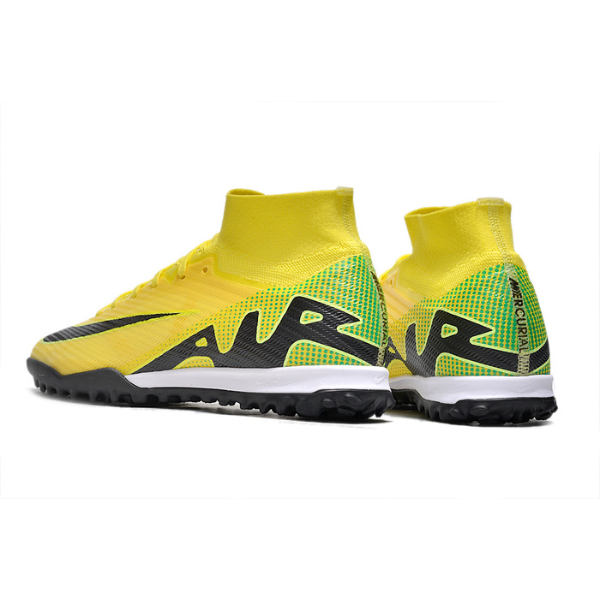 Chuteira Infantil Society Nike Zoom Mercurial Superfly 9 Elite TF Amarela e Preta - VENI Futebol