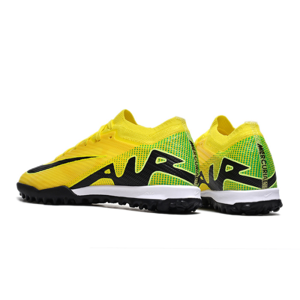 Nike Zoom Mercurial Vapor 15 Elite Yellow and Black TF Kids