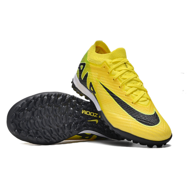 Nike Zoom Mercurial Vapor 15 Elite Yellow and Black TF Kids