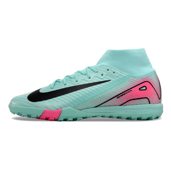 Nike Zoom Mercurial Superfly 10 Elite Kids Light Blue and Pink TF