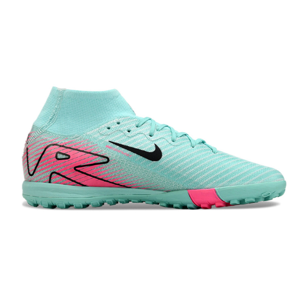 Nike Zoom Mercurial Superfly 10 Elite Kids Light Blue and Pink TF
