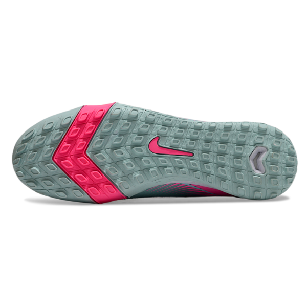 Nike Zoom Mercurial Superfly 10 Elite Kids Light Blue and Pink Turf TF Football Boot