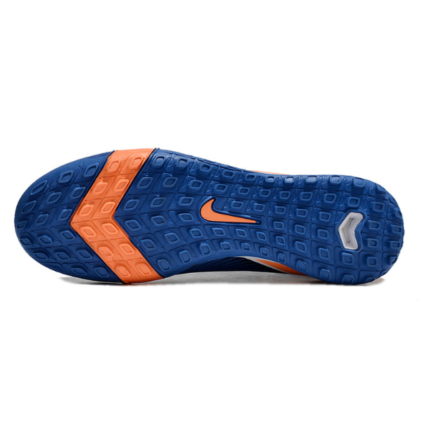 Nike Zoom Mercurial Superfly 10 Elite Kids Blue and Orange Turf TF Football Boot