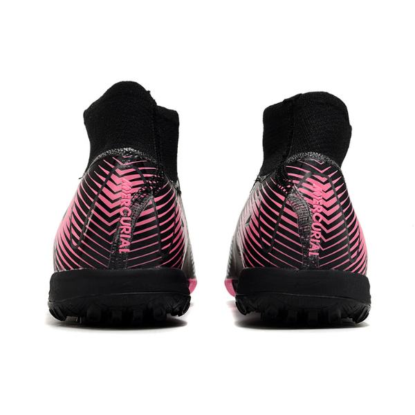 Nike Zoom Mercurial Superfly 10 Elite Black and Pink Turf TF Kids Football Boot