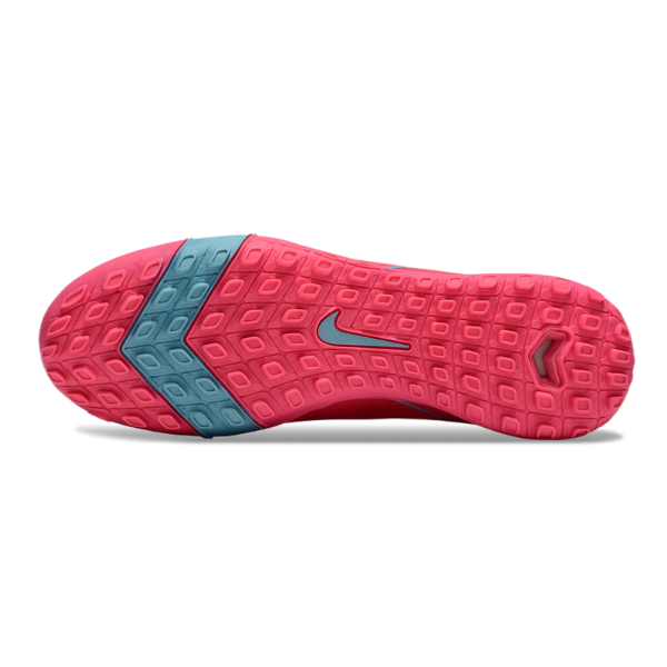 Nike Zoom Mercurial Superfly 10 Elite Pink and Blue Turf TF Kids Football Boot