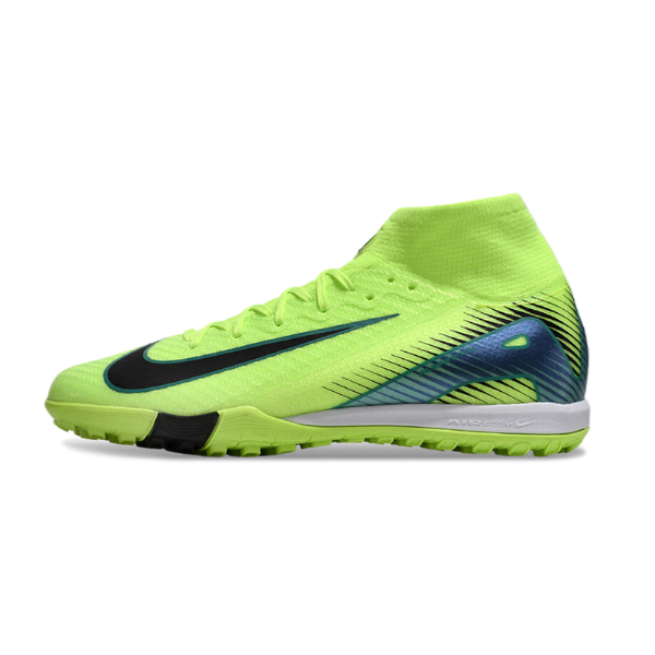 Nike Zoom Mercurial Superfly 10 Elite Kids Light Green Turf TF Football Boot