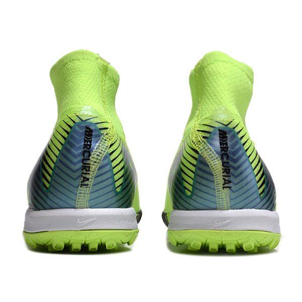 Nike Zoom Mercurial Superfly 10 Elite Kids Light Green Turf TF Football Boot