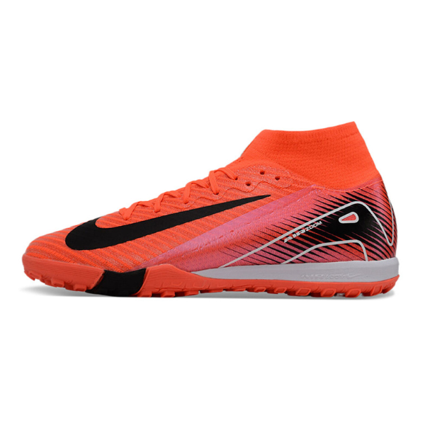 Nike Zoom Mercurial Superfly 10 Elite Red and Black Turf TF Kids Football Boot
