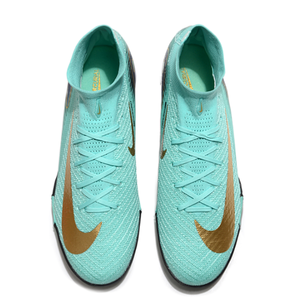 Nike Zoom Mercurial Superfly 10 Elite Light Blue Turf TF Kids Football Boot