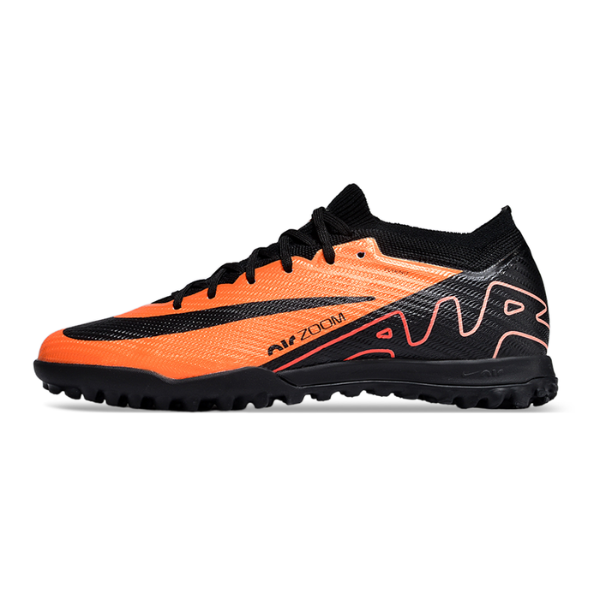 Nike Zoom Mercurial Vapor 15 Elite Orange and Black TF Kids