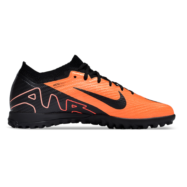 Nike Zoom Mercurial Vapor 15 Elite Orange and Black TF Kids