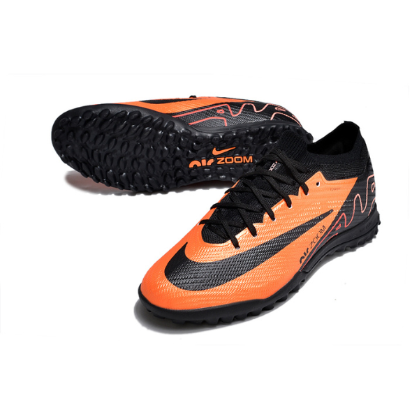 Nike Zoom Mercurial Vapor 15 Elite Orange and Black TF Kids