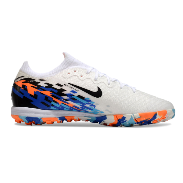 Nike Zoom Mercurial Vapor 16 Elite Kids White Blue and Orange TF