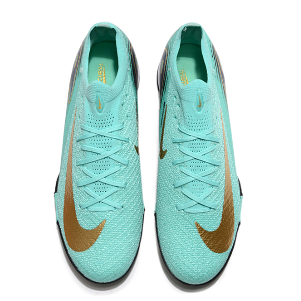Nike Zoom Mercurial Vapor 16 Elite Kids Light Blue Turf TF Football Boot