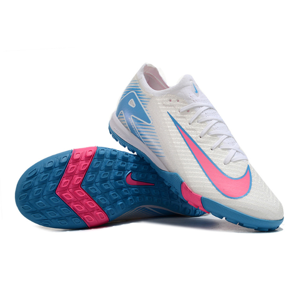 Nike Zoom Mercurial Vapor 16 Elite Kids White Blue and Pink TF