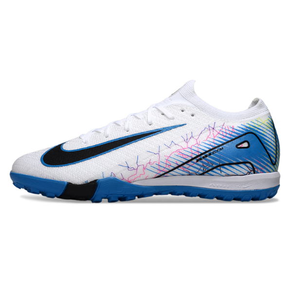 Nike Zoom Mercurial Vapor 16 Elite Kids White and Blue TF