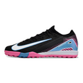 Nike Zoom Mercurial Vapor 16 Elite Black Light Pink and Blue Turf TF Kids Football Boot