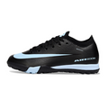 Nike Zoom Mercurial Vapor 16 Elite Black and Light Blue Turf TF Kids Football Boot