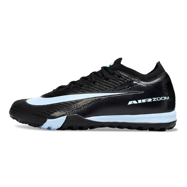Nike Zoom Mercurial Vapor 16 Elite Black and White Kids Turf TF Football Boot