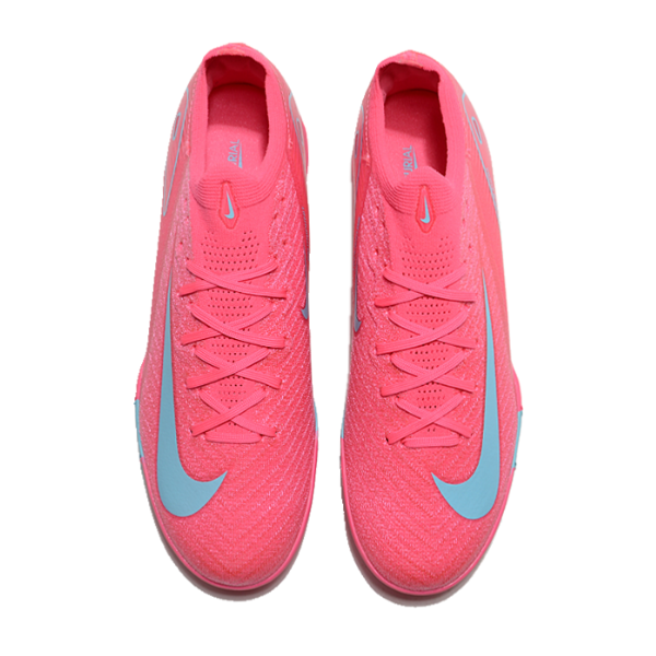 Nike Zoom Mercurial Vapor 16 Elite Pink and Blue Kids Turf TF Football Boot