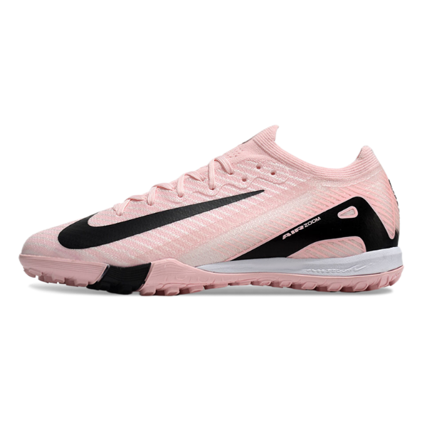 Nike Zoom Mercurial Vapor 16 Elite Kids Pink and Black Turf TF Football Boot