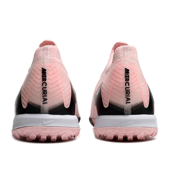 Nike Zoom Mercurial Vapor 16 Elite Kids Pink and Black Turf TF Football Boot