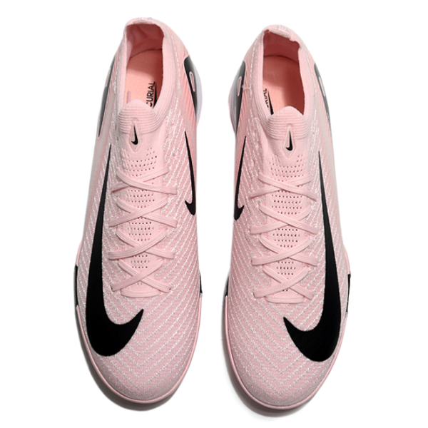 Nike Zoom Mercurial Vapor 16 Elite Kids Pink and Black Turf TF Football Boot