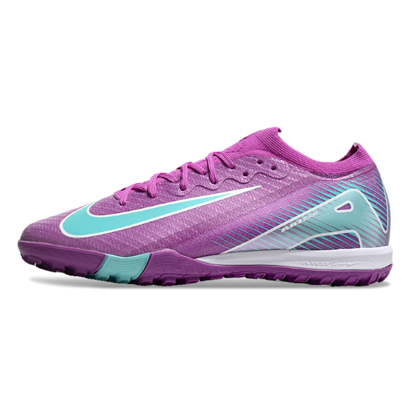 Nike Zoom Mercurial Vapor 16 Elite Kids Purple and Light Blue Turf TF Football Boot
