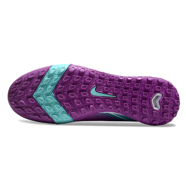 Nike Zoom Mercurial Vapor 16 Elite Kids Purple and Light Blue Turf TF Football Boot