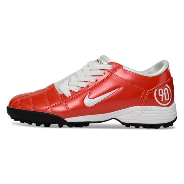 Nike Total 90 III Kids Turf TF Football Boot White and Red