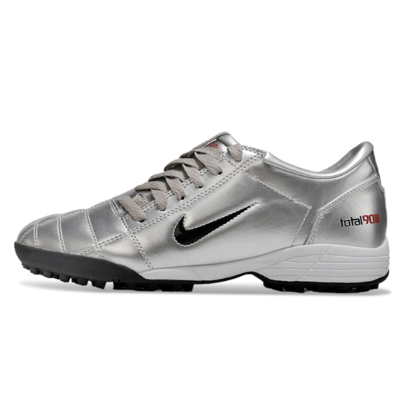 Nike Total 90 III Kids Turf TF Football Boot Silver