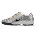 Nike Total 90 III Kids Turf TF Football Boot Silver and Gray