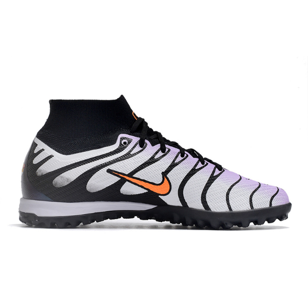 Nike Zoom Mercurial Superfly 9 Elite Gray and Black TF Kids