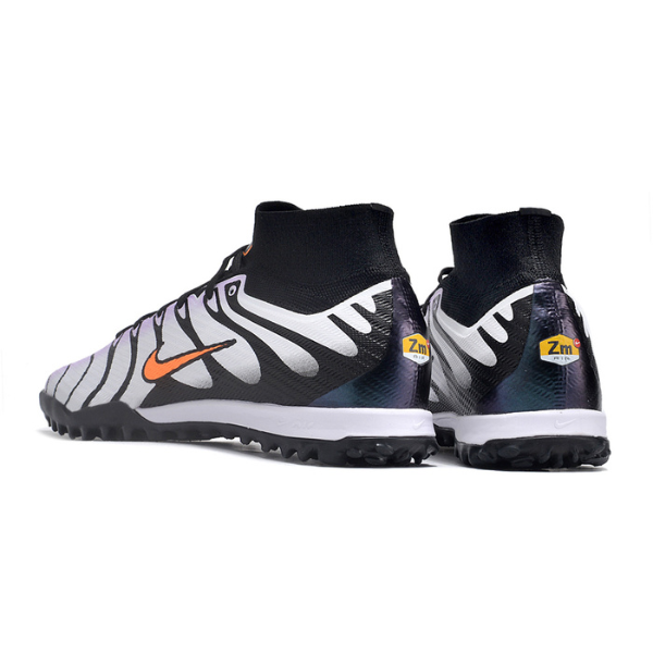 Nike Zoom Mercurial Superfly 9 Elite Gray and Black TF Kids