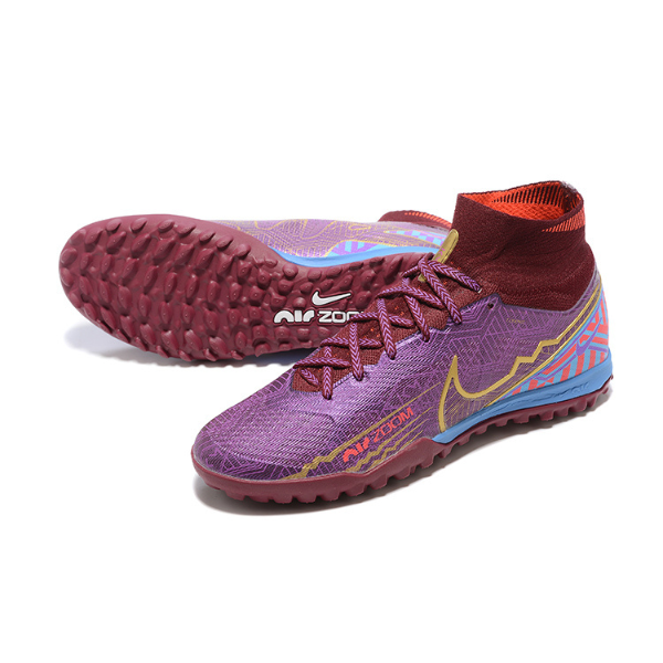 Nike Zoom Mercurial Superfly 9 Elite Kids Purple TF