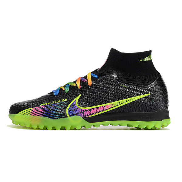 Nike Zoom Mercurial Superfly 9 Elite Black and Multi TF Kids