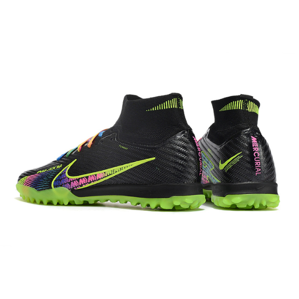 Nike Zoom Mercurial Superfly 9 Elite Black and Multi TF Kids