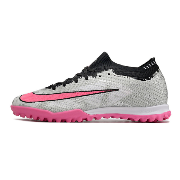 Nike Zoom Mercurial Vapor 15 Elite Gray and Pink TF Kids