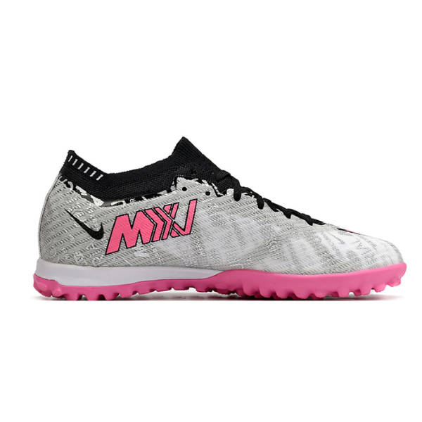 Nike Zoom Mercurial Vapor 15 Elite Gray and Pink TF Kids
