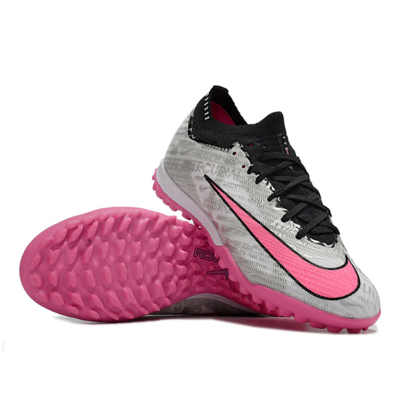 Nike Zoom Mercurial Vapor 15 Elite Gray and Pink TF Kids