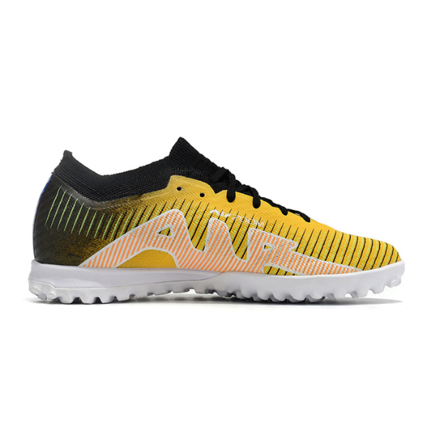 Nike Zoom Mercurial Vapor 15 Elite Yellow and Black TF Kids