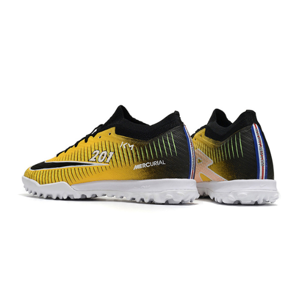 Nike Zoom Mercurial Vapor 15 Elite Yellow and Black TF Kids