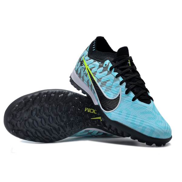 Nike Zoom Mercurial Vapor 15 Elite Light Blue and Black TF Kids