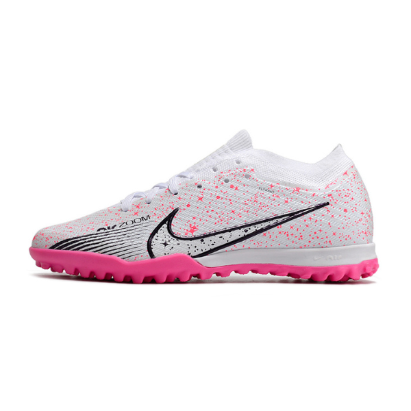 Nike Zoom Mercurial Vapor 15 Elite White and Pink TF Kids