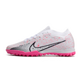 Nike Zoom Mercurial Vapor 15 Elite White and Pink TF Kids