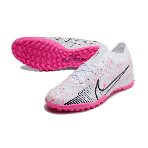 Nike Zoom Mercurial Vapor 15 Elite White and Pink TF Kids