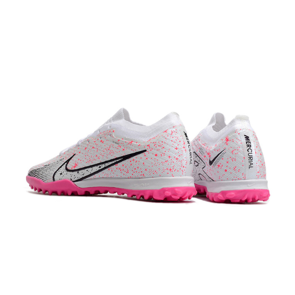 Nike Zoom Mercurial Vapor 15 Elite White and Pink TF Kids