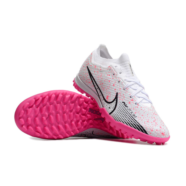 Nike Zoom Mercurial Vapor 15 Elite White and Pink TF Kids