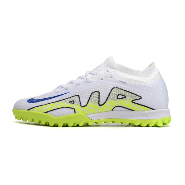 Nike Zoom Mercurial Vapor 15 Elite White and Green TF Kids