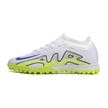 Nike Zoom Mercurial Vapor 15 Elite White and Green TF Kids